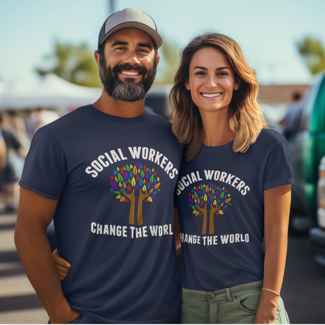 T-shirt Citation de travail social mignon (Créateur téléchargé)
