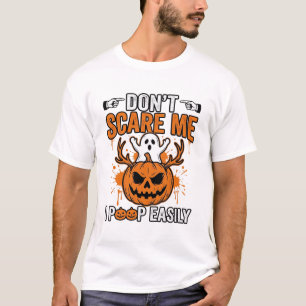 T-shirt Citation de vecteur de citrouille de fantôme drôle