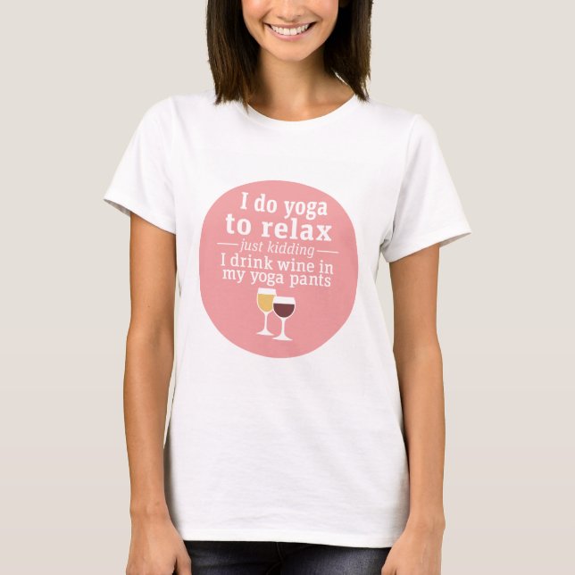 T-shirt Citation de vin amusante - Je bois du vin dans un  (Devant)