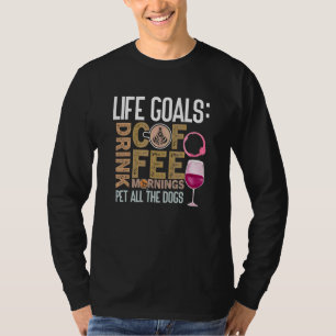 T-shirt Citation de vin de café Barista Cool Coffee Wine 4