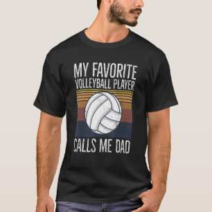 T-shirt Citation De Volley-Ball Pour Un Père D'Un Pl De Vo