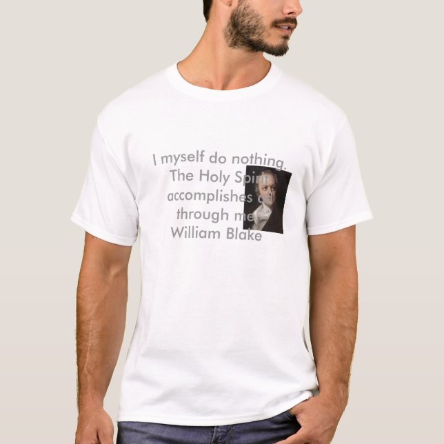 T-shirt Citation de William Blake (Devant)