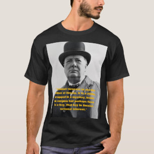 T-shirt citation de Winston Churchill
