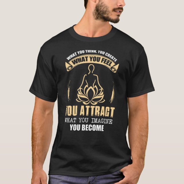 T-shirt Citation de yoga (Devant)