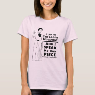 T-shirt Citation d'Elizabeth Gurley Flynn