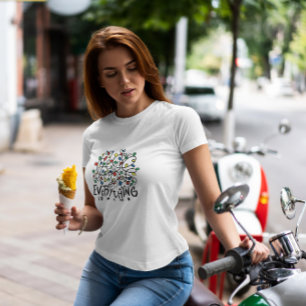 T-shirt Citation des lumières de Noël en bande