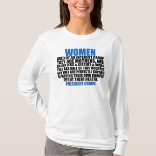 T-shirt Citation d'Obama de droits de la femme