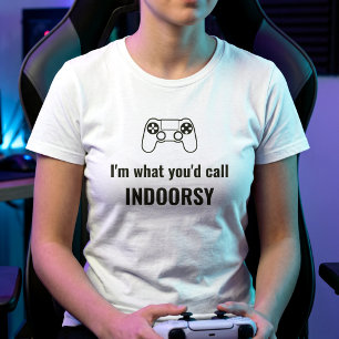 T-shirt Citation drôle de joueuse - Humour introverti pour