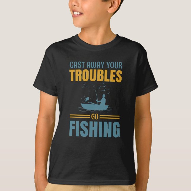 T-shirt citation drôle de pêche (Devant)