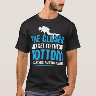 T-shirt Citation drôle de plongée en scaphandre pour homme