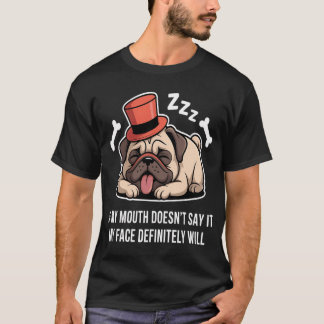 T-shirt Citation drôle de Pug Humour Amateur de Chien Cita