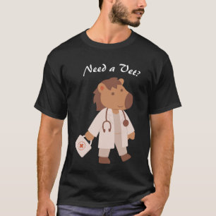 T-shirt Citation drôle d'humour de vétérinaire de soins au