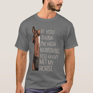 T-shirt Citation drôle pour les cavaliers et les amoureux