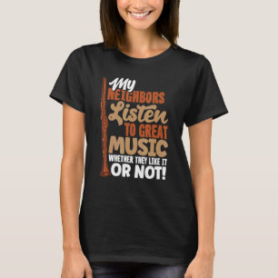 T-shirt Citation du lecteur Clarinet Clarinetist de basse