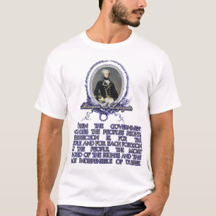 T-shirt Citation du marquis De Lafayette sur