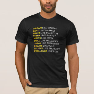 T-shirt Citation du mois de l'histoire noire Droit civil