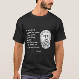 T-shirt Citation du philosophe Platon - Philosophie Étudia