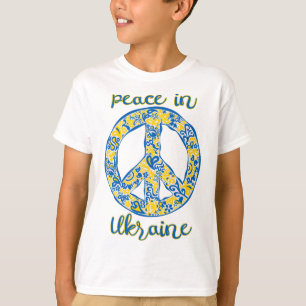 T-shirt Citation du signe de la paix du Pacifique aux coul