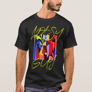 T-shirt Citation d'un homme d'art coloré Abstrait