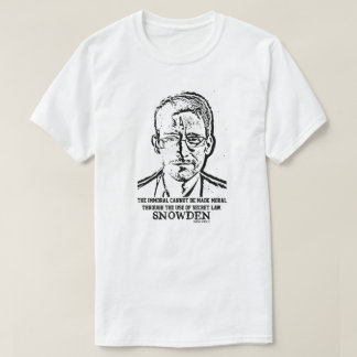 T-shirt Citation d'un lanceur d'espionnage d'Edward Snowde