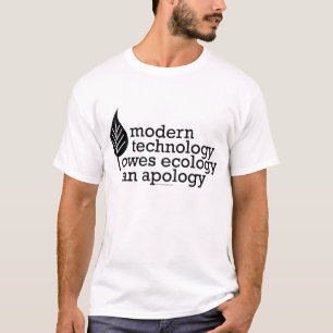 T-shirt Citation Écologie / Technologie