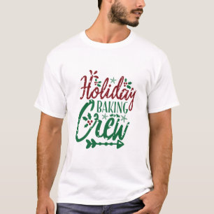 T-shirt Citation festive de l'équipage de cuisine de vacan