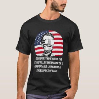 T-shirt Citation Futuriste Vr Fictive Lincoln