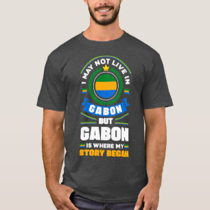 T-shirt Citation Gabonaise Du Drapeau Gabonais