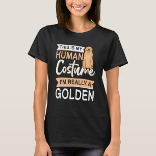 T-shirt Citation Halloween Golden Retriever pour hommes fe