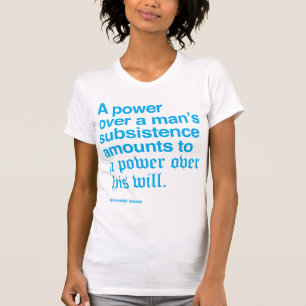 T-shirt Citation I d'Alexander Hamilton - bleu