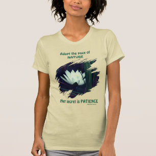 T-shirt Citation Inspirante de Patience Emerson Lotus