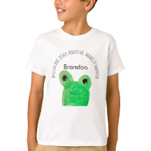 Citation inspirante personnalisée Cute frog