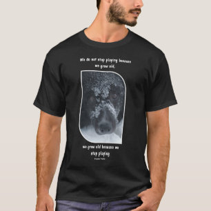T-shirt Citation Inspirante sur le Vieillissement Border C