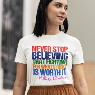 T-shirt Citation inspirée Feminist Democratique
