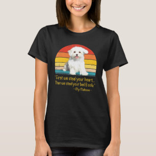 T-shirt Citation Maltaise Chiot Grande Idée Chien Maman