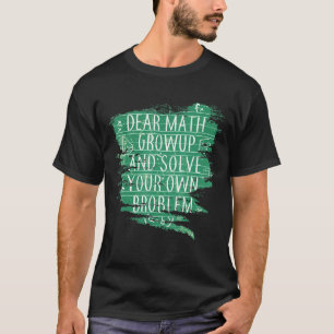 T-shirt Citation Math Pour Filles Garçons Ados Hommes Femm