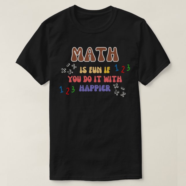 T-shirt Citation mathématique éducative (Design devant)