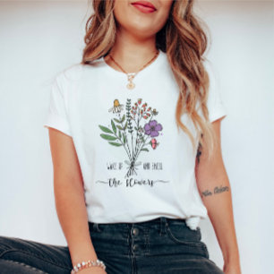 T-shirt Citation Motivationnelle vintage Retro Fleur sauva