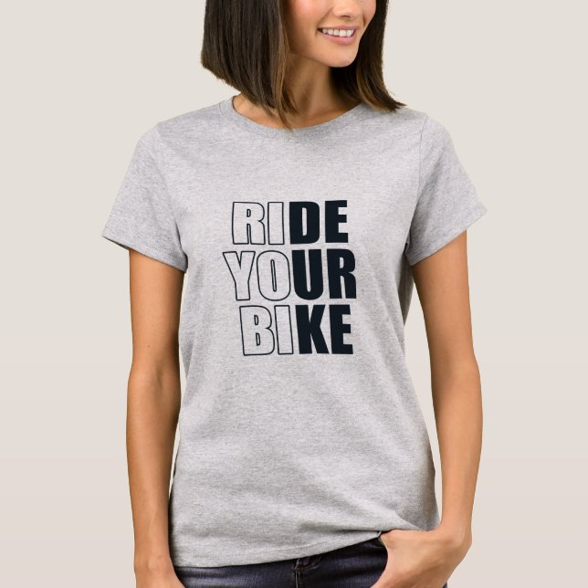 T-shirt citation motivative VTT (Devant)