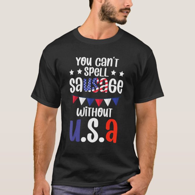 T-shirt Citation Patriotique Amusante Du 4 Juillet Parti S (Devant)
