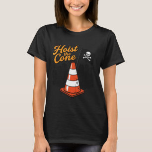 T-shirt Citation Rétro Soulever Le Cône Drôle Vintage Lavé