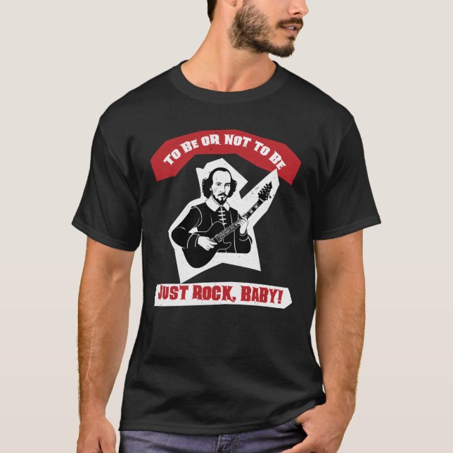 T-shirt Citation Rock Guitare Shakespeare (Devant)