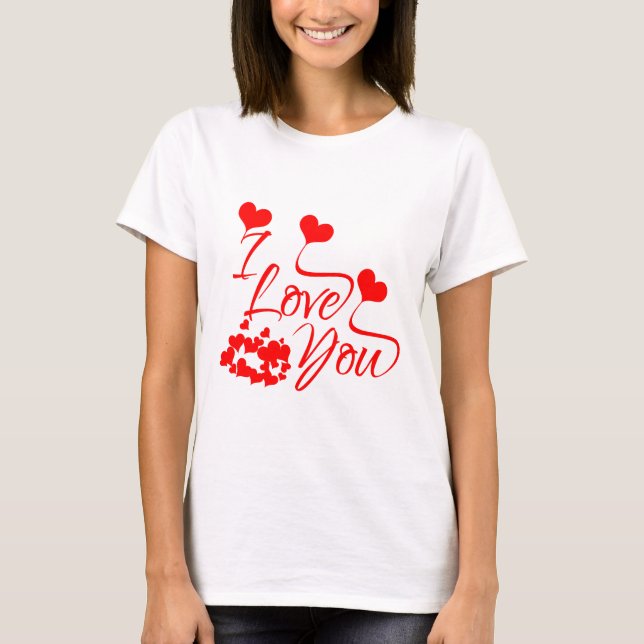T-shirt Citation romantique d'amour (Devant)