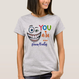 T-shirt Citation Sarcasique Minimale