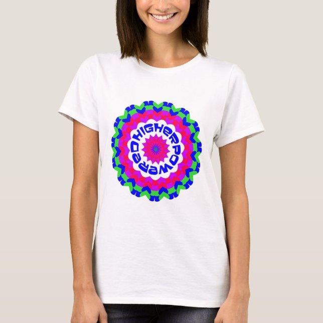 T-shirt Citation Spirituelle Plus Élevée Conception De Kal (Devant)