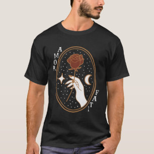 T-shirt Citation stoïque Amor Fati Gold
