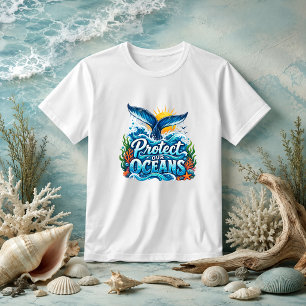 T-shirt Citation sur la nature Protégeons nos océans