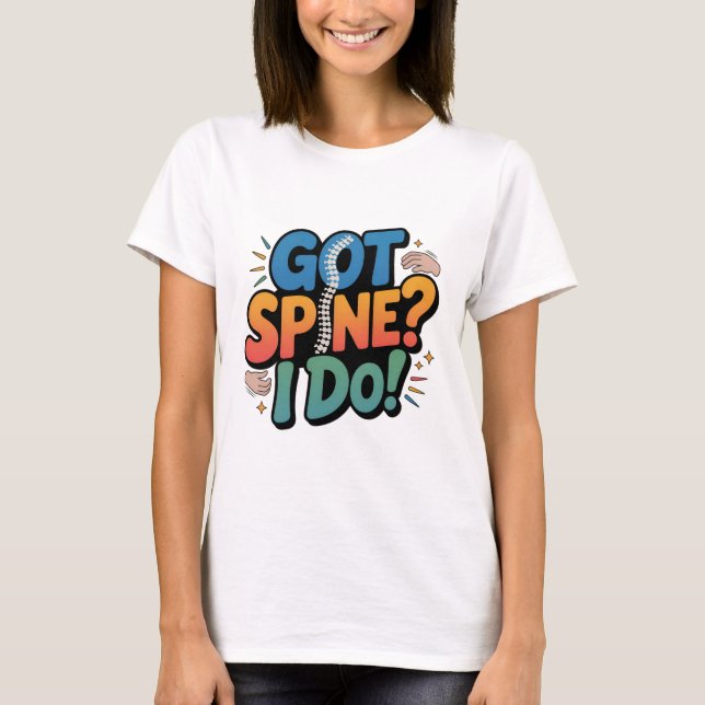 T-shirt Citation sur la santé de la colonne vertébrale des (Devant)