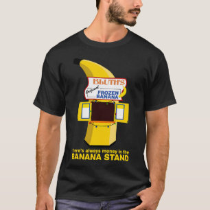 T-shirt Citation sur l'argent dans le stand de bananes