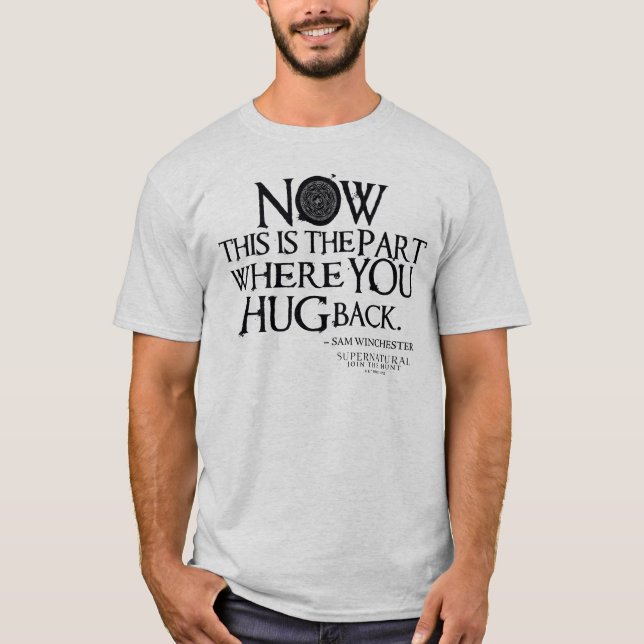 T-shirt Citation surnaturelle "Accrocher" (Devant)